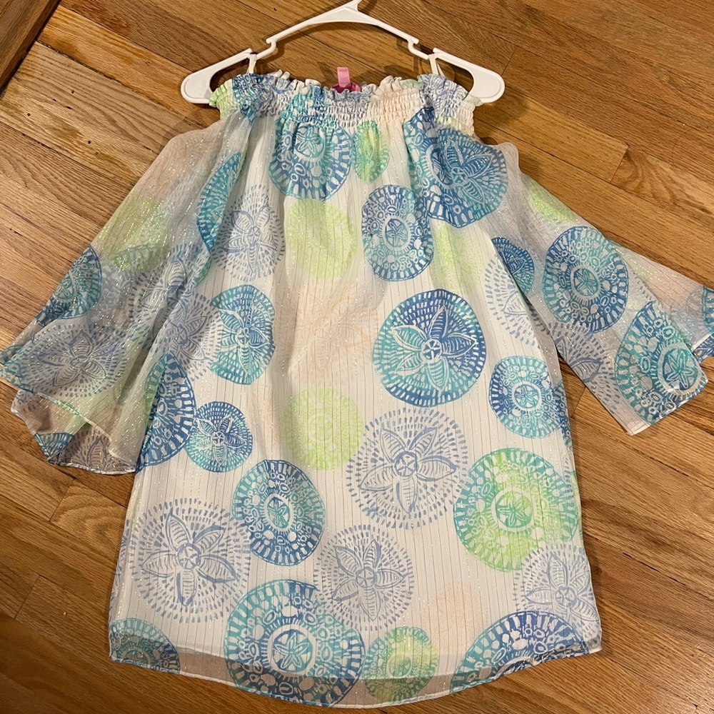 Lilly Pulitzer Abi Silk Off Shoulder Dress Small